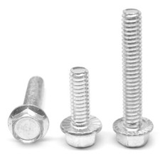1/2-13 X 1 Grade 5 Hex Head Serrated Flange Bolt Zinc Plated Coarse Thread picture