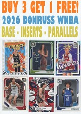 2026 Donruss WNBA Base/Insert/Parallel (BUY 3 GET 1) You Pick/Complete Your Set picture