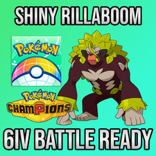 ✨6IV SHINY Rillaboom + EVS🚀 POKEMON HOME✨Champions✨Online delivery⚡ picture