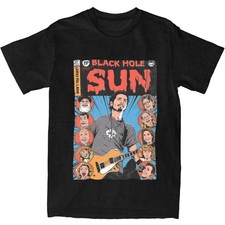 Soundgarden Black Hole Sun Graphic T-Shirt Y2K Grunge Band Tee S-6XL 10 Colors picture