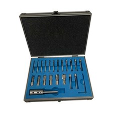 21 PC Set HSS Straight Shank Interchangeable Pilot Counterbore  picture