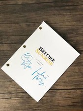 Before Sunrise Movie Perfect Script Of 73 Pages Ethan Hawke, Julie Delpy Signed picture
