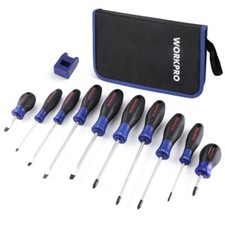 WORKPRO 10-Piece Magnetic Screwdriver Set Phillips Slotted Flat Head Screwdriver picture