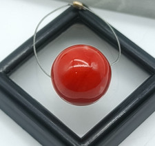 Genuine AKA Coral Beads-Natural Japanese Oxblood Red Coral Round Beads 12.5MM picture