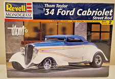 Revell '34 Ford Cabriolet Street Rod Kit # 85-7647  Sealed Minor Dented Box 1:24 picture
