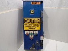 SQUARE D CLASS 8538 SDA16 SER C ENCLOSED STARTER w/8536 SD01 SER A & TRANSFORMER picture