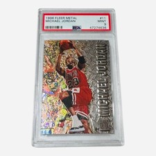 1996-97 Fleer Metal Michael Jordan #11 - PSA 9 MINT LOW POP Universe GOAT picture