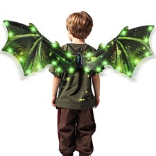Electric Dragon Wings Kids Halloween Cosplay Costume Wing Set for Kids Ages 3-8 picture