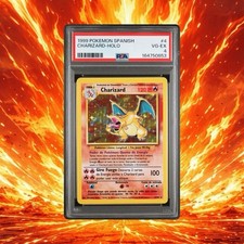 1999 Pokemon Spanish Charizard Holo #4/102 Base Set PSA 4 VG-EX picture