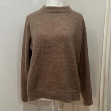 Zara Wool & Alpaca Sweater - Brown/Taupe, Size M picture