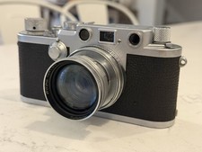 Vintage 1953 LEICA DRP - III F # 660xxx W / SUMMITAR 50MM 1: 2  Clean Red Dial picture