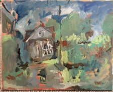 Impressionism Landscape Plein Air Original Oil Painting On Canvas 16”x20” Signed picture