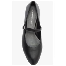 Stuart Weitzman Black Mary Jane Flats Sz 5 picture
