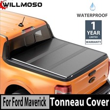 4.5/4.6ft Hard Tonneau Cover Bed For 2022-2025 Ford Maverick Truck Short Bed picture