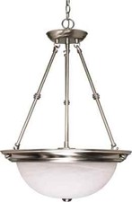 SATCO/NUVO 3-Light 20 Inch Pendant w/Alabaster Glass (60-204), BRAND NEW picture