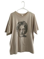 Vtg 90s John Lennon of the Beatles Shirt Mens XL Cronies Tag Short Sleeve RARE picture