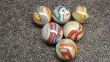1/2 Dozen 4/28/10  Jabo Joker HYBRID marbles  a30c picture