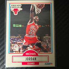 Fleer 1990-91 Michael Jordan Chicago Bulls NBA Base Set Card #26 picture