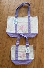 Trader Joe’s LARGE OR MINI Lavender Purple Canvas Tote Bag NEW | US STOCK picture