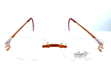 Luxottica LU3550 3552 719 Rimless Men's Women's Eyeglasses Frame Italy 53-17-170 picture
