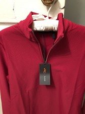 KJUS Women’s 38 M  Cranberry Seoul Midlayer Half-Zip Pullover Golf Ski NWT picture