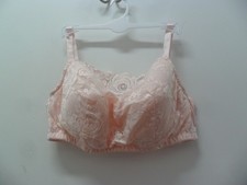 NWOT Pink Comfort Choice Women's Back Hook Wireless Cami Bra Size 40G picture