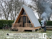210 Sq Ft A Frame Cabin Plans House Plans Blueprints picture