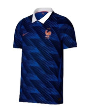 Nike France Home Soccer Jersey Blue Adult Short Sleeve Football picture