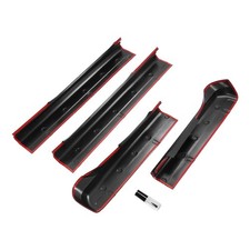 Fits Silverado/Sierra 1500  Crew Cab 2014-2018 Rocker Panel Sill Guard Covers picture