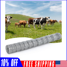 4/5/6Ft x 164/328Ft Farm Fence 12GA Galvanized Goats Cattle Fence Animals Prote picture