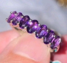 NWT Effy Amethyst & Sterling Silver Ring/ Size 7 picture