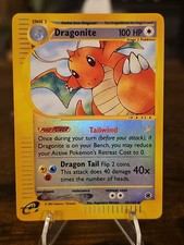 Pokemon Dragonite 43/165 - Reverse Holo Rare 2002 Expedition Base Set LP picture