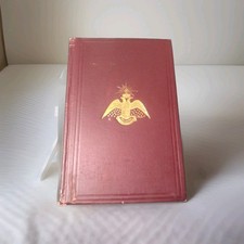 1914 Antique Morals And Dogma Albert Pike Masonic Scottish Rite Southern Juris. picture