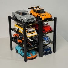 Modular Garage Display Lifts Front View Compatible With LEGO Speed Champions picture