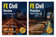 PPI FE Civil Review & Practice Bundle Michael R. Lindeburg PE Brand New picture