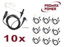 10x Acoustic 2-Wire Earpiece w/ PTT Mic for Motorola Radios EP450 CLS1110 CP200 picture