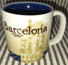 VTG STARBUCKS ICON BARCELONA SPAIN DEMITASSE ESPRESSOORNAMENT MUG CUP 3oz 2011 picture