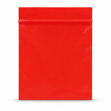 3x3 Reclosable Red Poly Bags 2 Mil Zip Lock Plastic Bags 1000-10000 picture