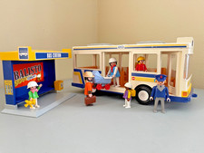 Vintage Playmobil 3782~City Bus Station Shelter~City Life 1988 picture