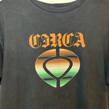 Vintage Circa Skateboarding Black T-Shirt with Retro Eye Logo Graphic Size M picture