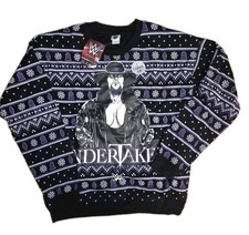 Undertaker WWE Ugly Christmas Sweater Sweatshirt Crewneck WWF Size L - LIGHTS UP picture