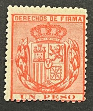 Travelstamps: Philippines Spain Colony Stamps “Derechos De Firma” Mint MOGH picture