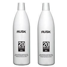 2 PACK  Rusk Volume 20 6% Cream Developer 1L / 33.8oz picture