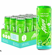 12 pack Alani Nu Lime Slush Energy Drink, 12 fl oz (355 mL) Can, 10 Calories picture