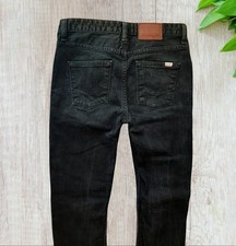 Vans Off The Wall Vintage Black Skinny Denim Jeans Size 26x27 Y2K Skater Grunge picture