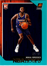 2018-19 Panini NBA Hoops Teal 11/49 Mikal Bridges #252 Rookie RC picture