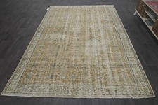 Oushak 6x10,Turkish Rug,vintage,anatolian,ORANGE,kilim,Bohemian,handmade,wool picture