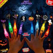 8PCS Halloween LED Finger Lights for Kids LED Projection Party Favors picture