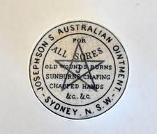 Antique Josephson's Australian Ointment Pot & Lid Sydney NSW picture