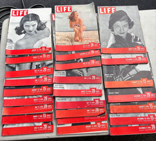 Life Magazine Lot 25 from 1948 Good Condition 100s of Vintage Ads picture